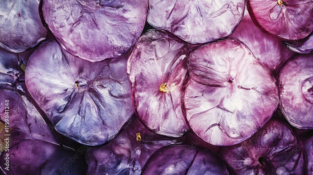 Obraz premium Close-up of vibrant purple vegetables.