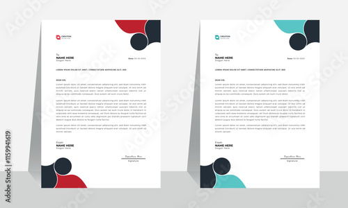 Professional Letterhead Design Template.