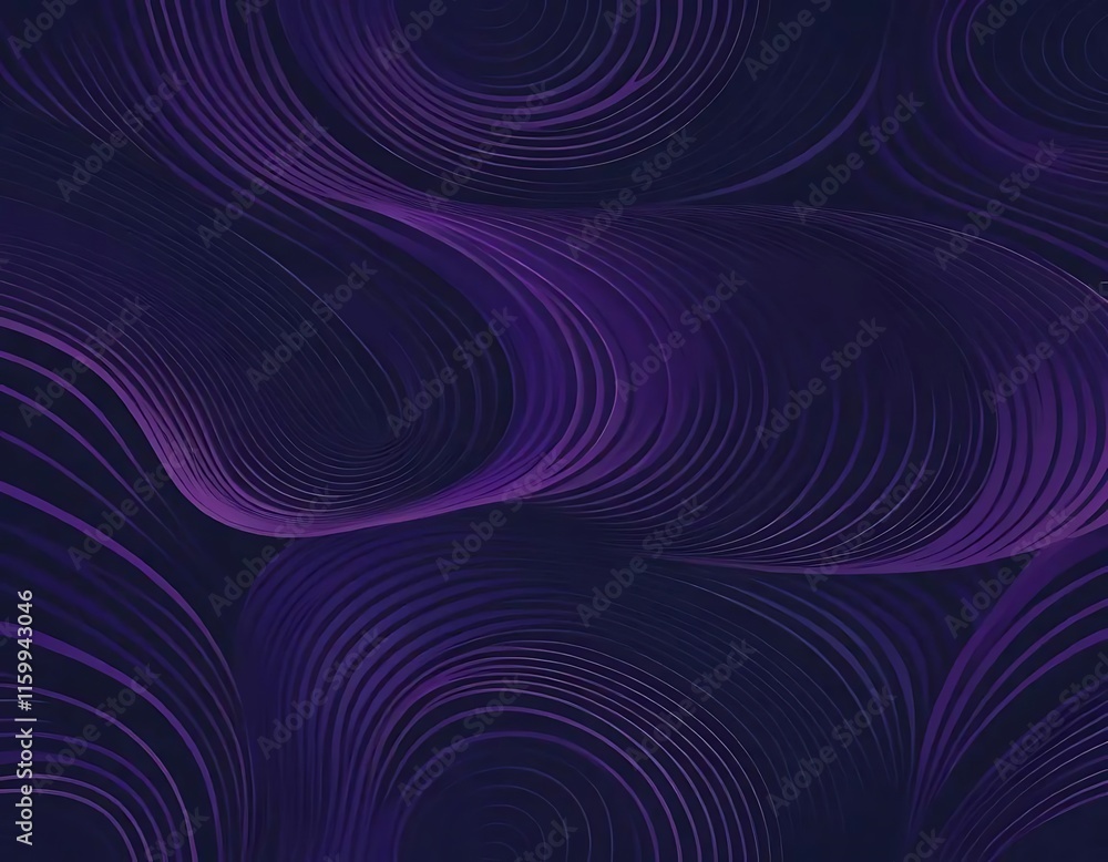 Fototapeta premium Abstract Purple Swirling Wave Pattern Design