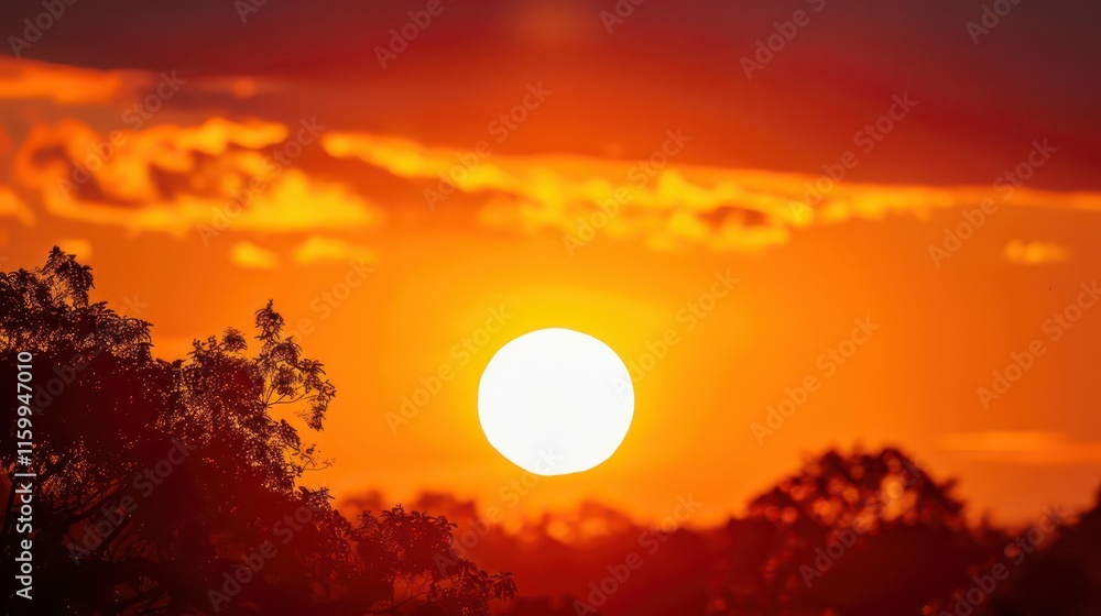 Tranquil Evening Glow. Capturing the beauty of a serene natural landscape Tranquil Evening Glow. Capturing the beauty of a serene natural landscape