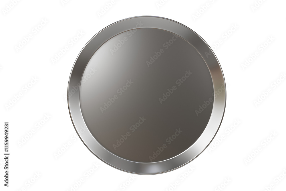 3d Round Silver plate with smooth texture icon. Luxurious dining and elegant presentations concept. Minimal Round silver plate a sleek reflective surface Isolated on transparent background. 3d render. 3d Round Silver plate with smooth texture icon. Luxurious dining and elegant presentations concept. Minimal Round silver plate a sleek reflective surface Isolated on transparent background. 3d render.