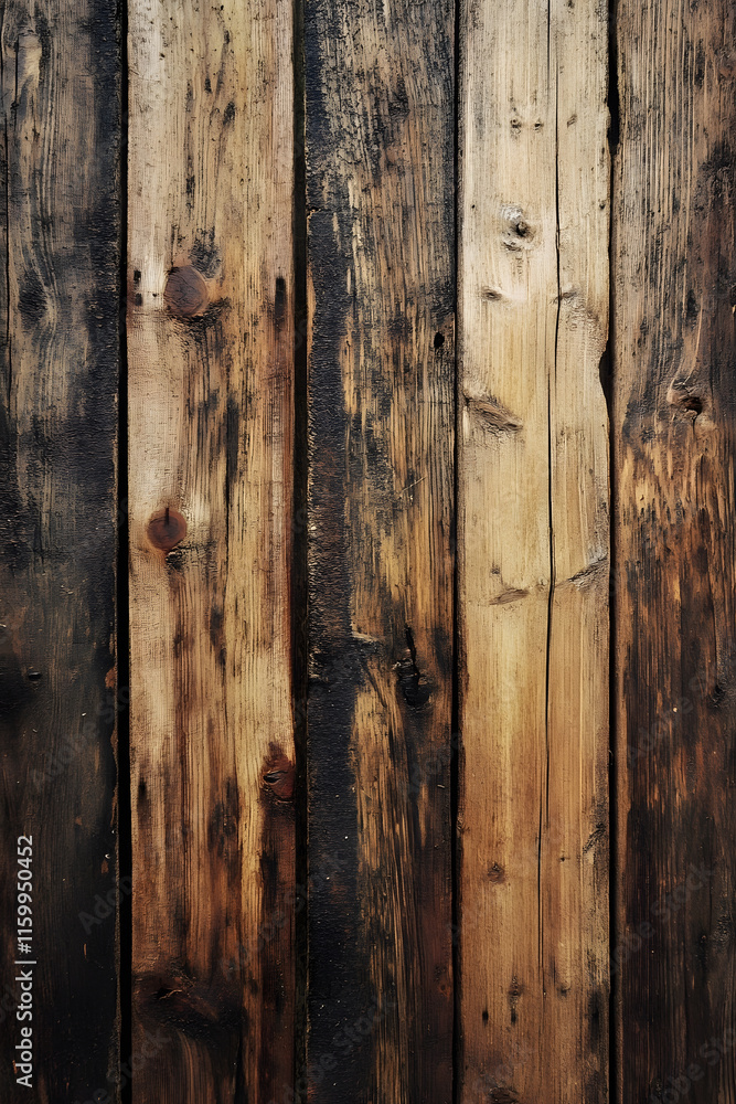 Closeup of rustic wooden planks with rich texture and detail : Generative AI Closeup of rustic wooden planks with rich texture and detail : Generative AI