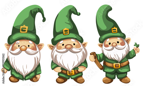 Vector illustration, St. Patrick's Day patterns and elements for decoration 