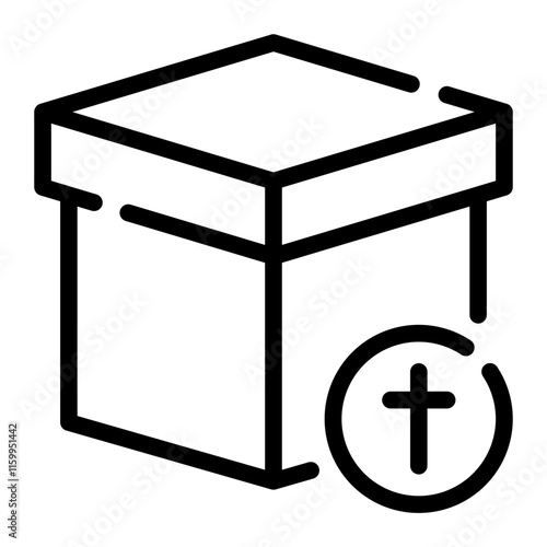 christianism line icon