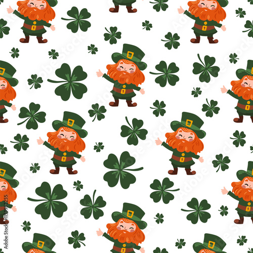 Vector illustration, St. Patrick's Day patterns and elements for decoration 