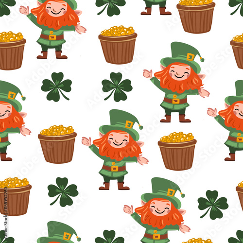 Vector illustration, St. Patrick's Day patterns and elements for decoration 