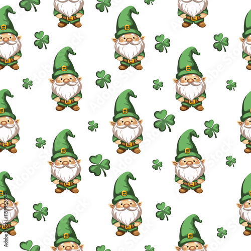 Vector illustration, St. Patrick's Day patterns and elements for decoration 