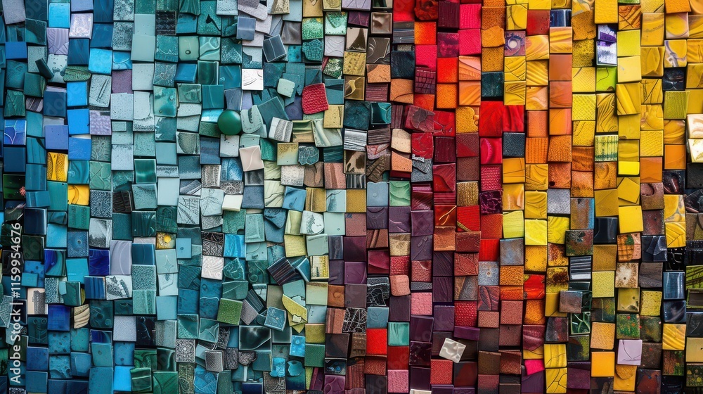 Fototapeta premium Earthy Elegance. Textile-inspired Art on Brown Flooring