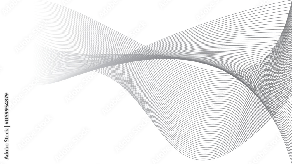 Fototapeta premium Business abstract background lines wave black stripe element design vector luxury white background