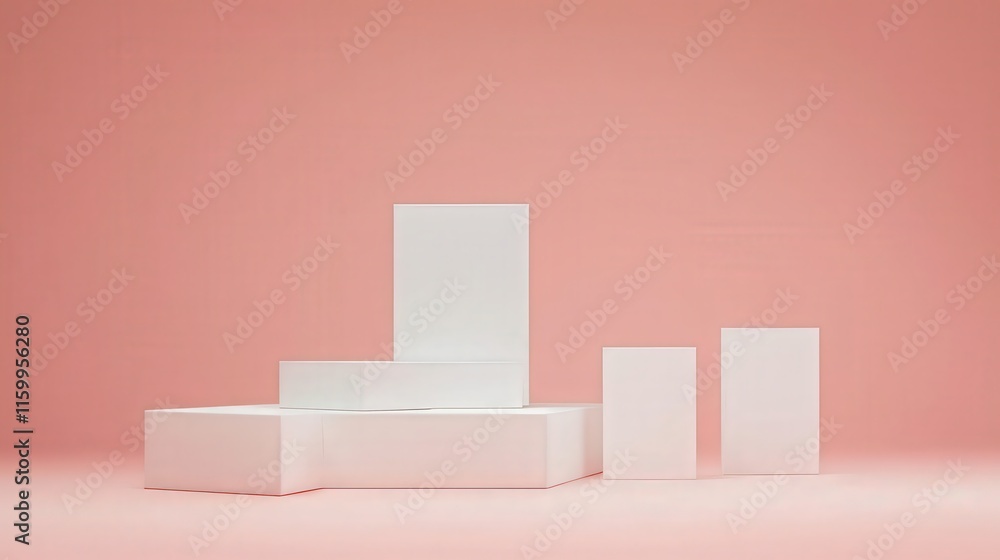 custom made wallpaper toronto digitalAbstract geometric shapes studio photography minimalist close-up design