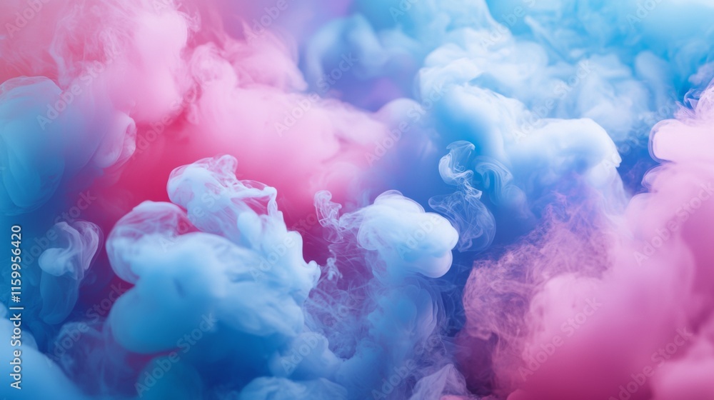 Soft pastel-colored clouds with a dreamy ambiance