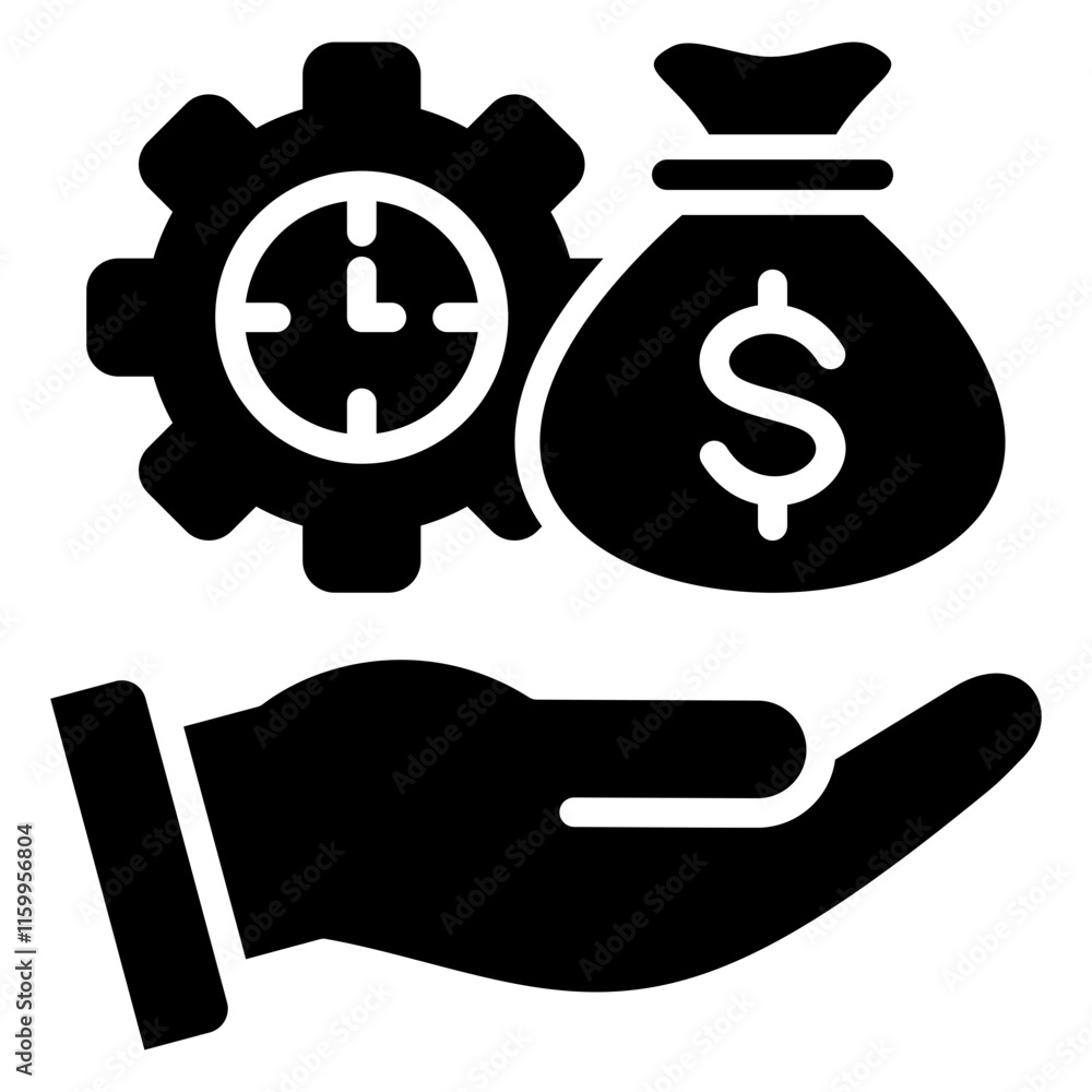 Time Is Money Icon Time Is Money Icon