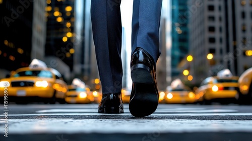 Wallpaper Mural Businessman walking in city street. Torontodigital.ca