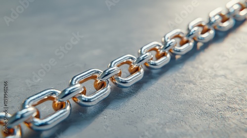 Industrial chain link structure workshop metal photography close-up macro photo