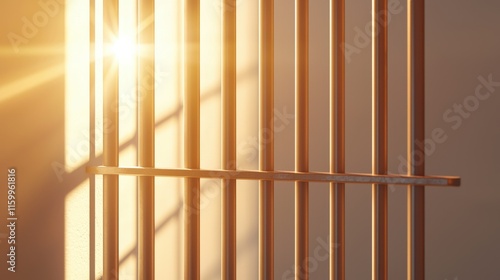 Wallpaper Mural Sunlight through bars abstract photography indoor environment conceptual Torontodigital.ca