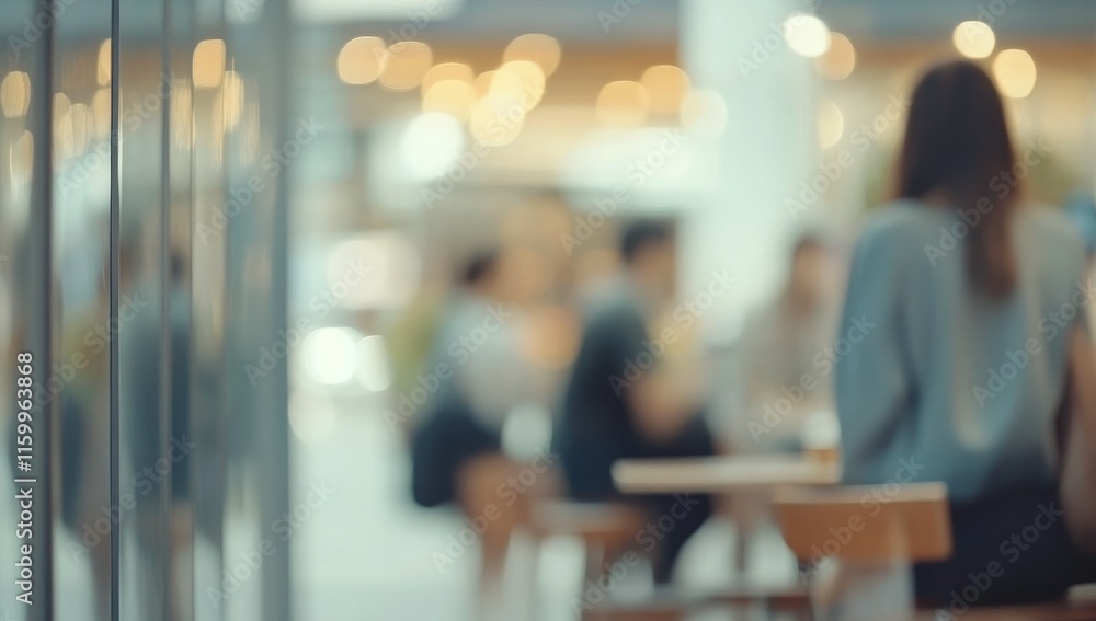 Blurred image of people socializing in a cafe. Blurred image of people socializing in a cafe.