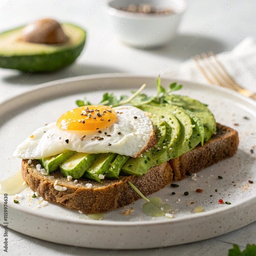 sandwich with avocado and eggs sandwich with avocado and eggs