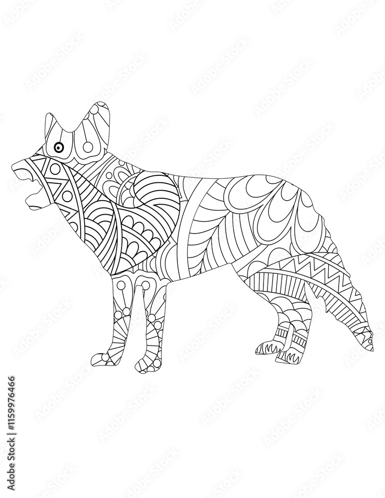 Fototapeta premium Animal Coloring Book