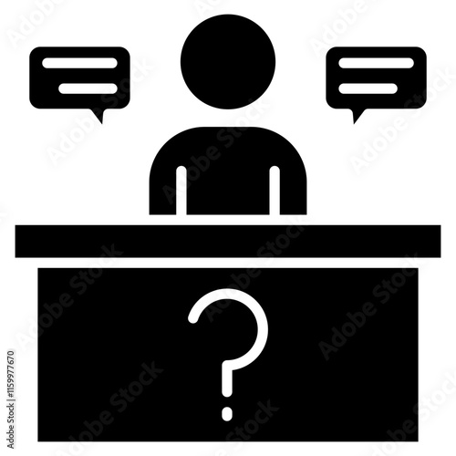 Help Desk  Icon Element For Design