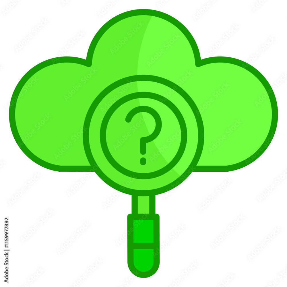 Question Cloud Icon Element For Design Question Cloud Icon Element For Design