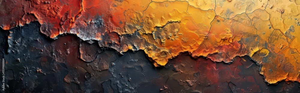 Naklejka premium Earthly Hues. Natural landscape exploration