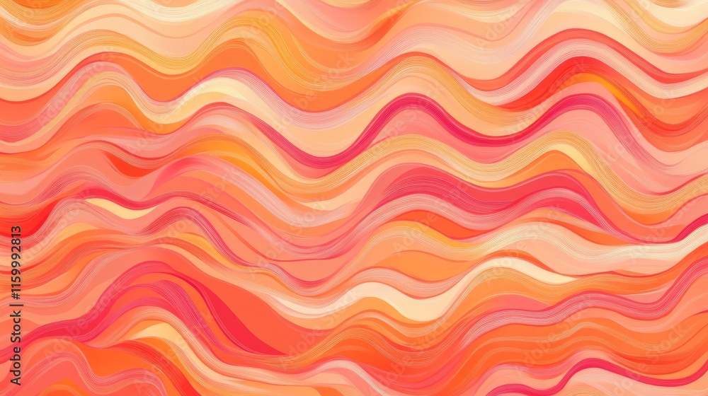 Obraz premium Abstract Wavy Line Vector Pattern Background