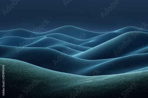 Wallpaper Mural Serene rolling hills under a twilight sky.  Peaceful landscape. Torontodigital.ca