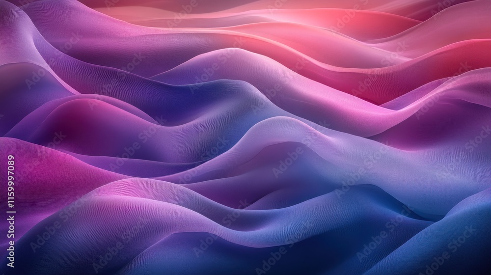 Fototapeta premium Abstract flowing colorful waves.