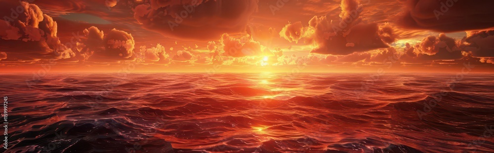 Obraz premium Serene Twilight Reflection. Tranquil nature scenery concept