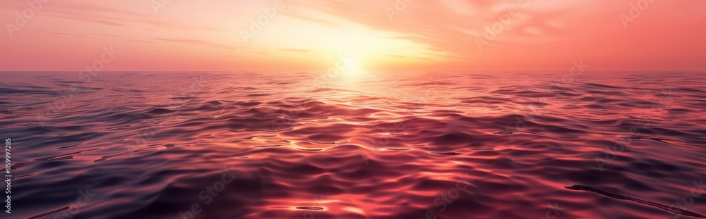 Sunset Reflection on a Water Surface. Nature's Tranquil Beauty concept Sunset Reflection on a Water Surface. Nature's Tranquil Beauty concept