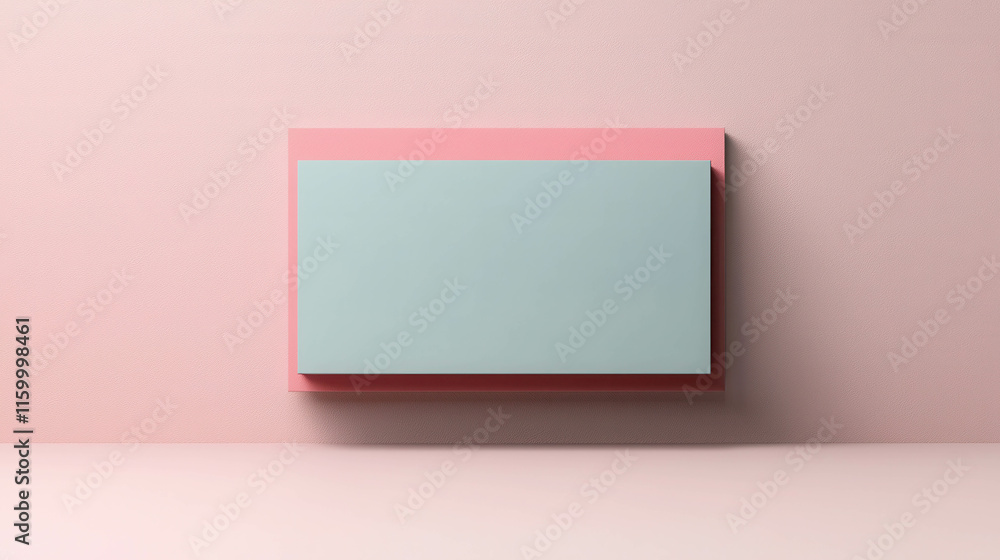 Pastel Gray Floating Frame Rectangles on Soft Pink Background in 3D Space Pastel Gray Floating Frame Rectangles on Soft Pink Background in 3D Space