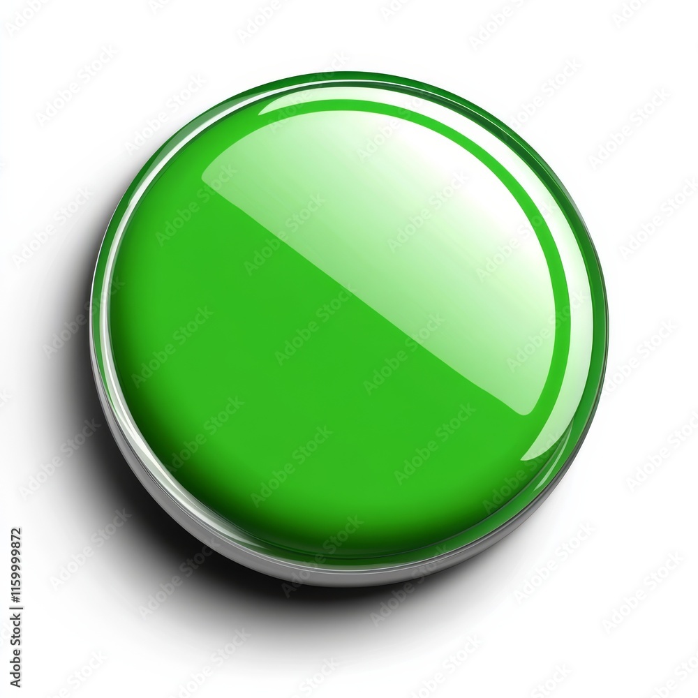 Priority switch button positioned on highest level, white background and green light. Conceptual image for illustration of setting priorities and time management.