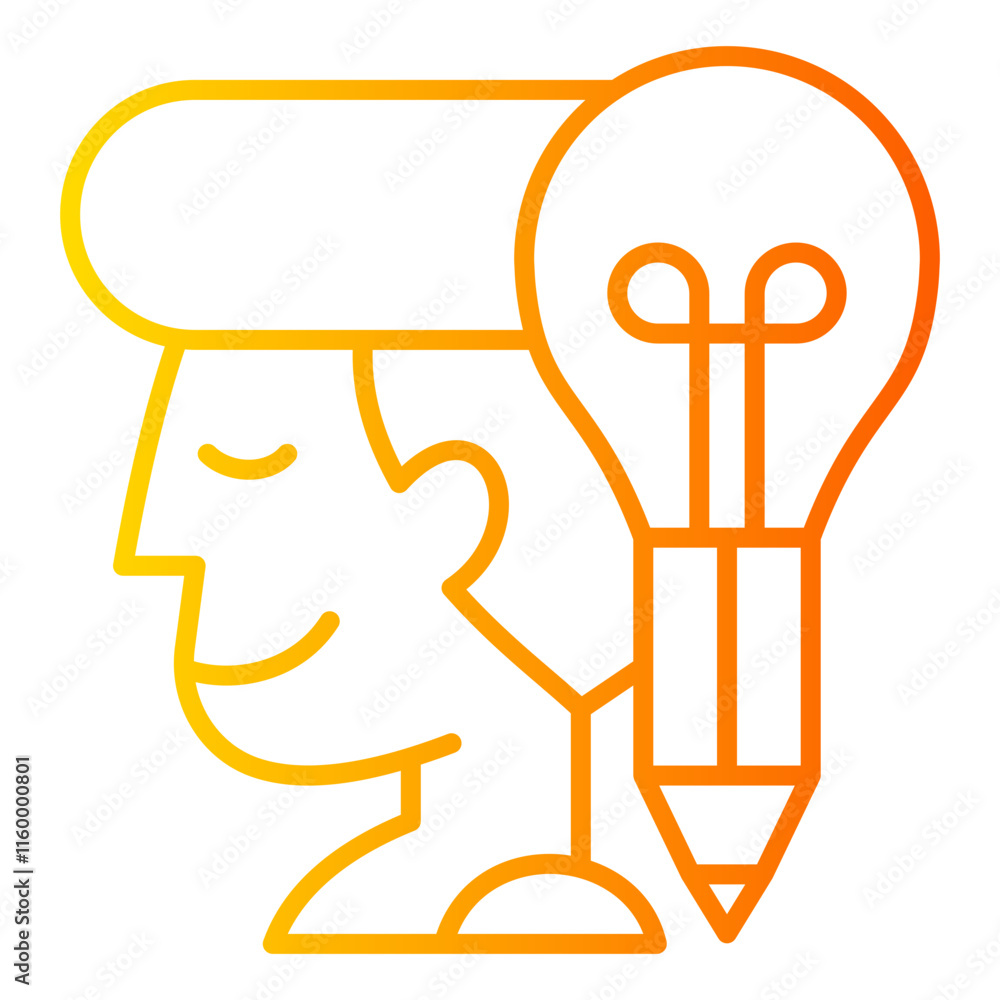 Career advancement style yellow line gradation Career advancement style yellow line gradation