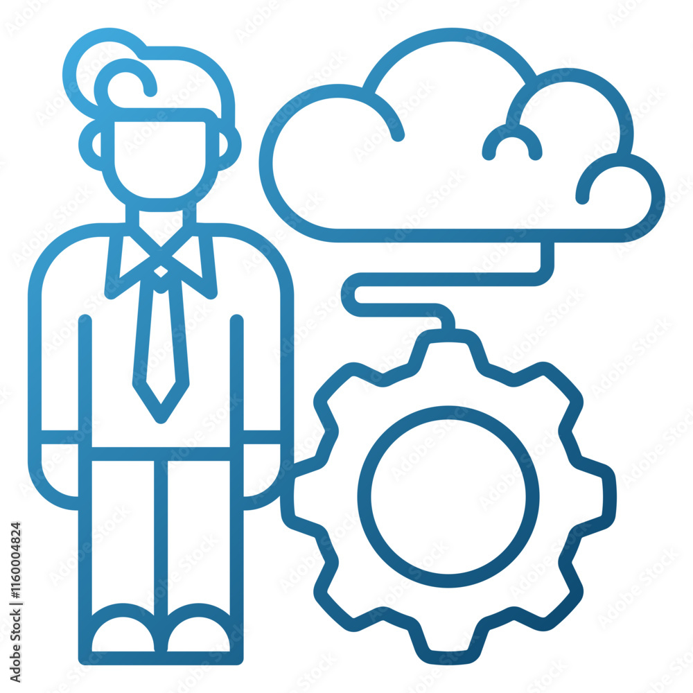 Career advancement style blue line gradation Career advancement style blue line gradation