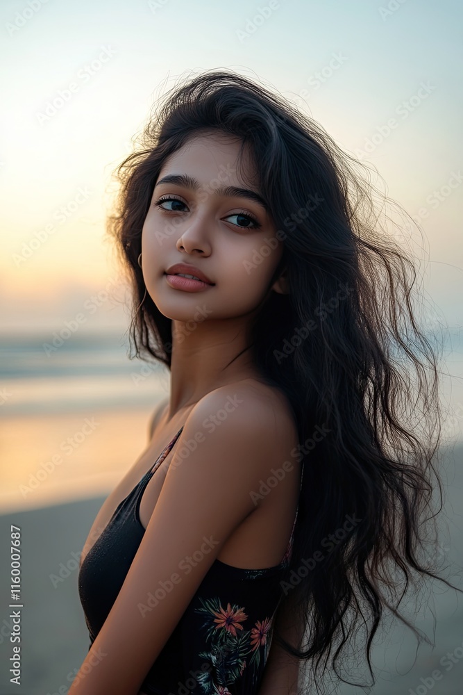 a beautiful model in bikini posing for photoshoot, sea background a beautiful model in bikini posing for photoshoot, sea background