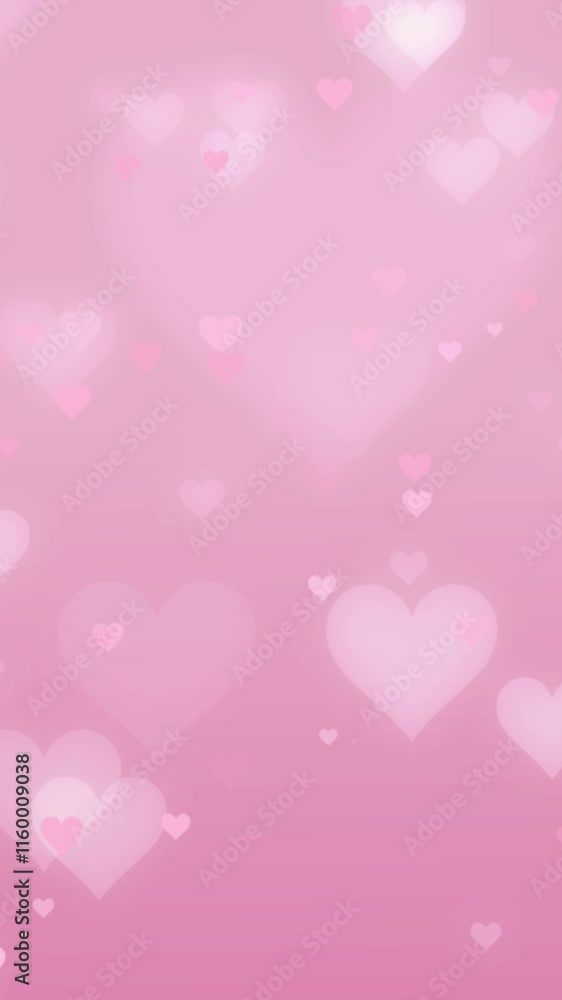 Cute valentine's day animation, vertical background with hearts. Ideal for social media videos. Love concept. Cute valentine's day animation, vertical background with hearts. Ideal for social media videos. Love concept.