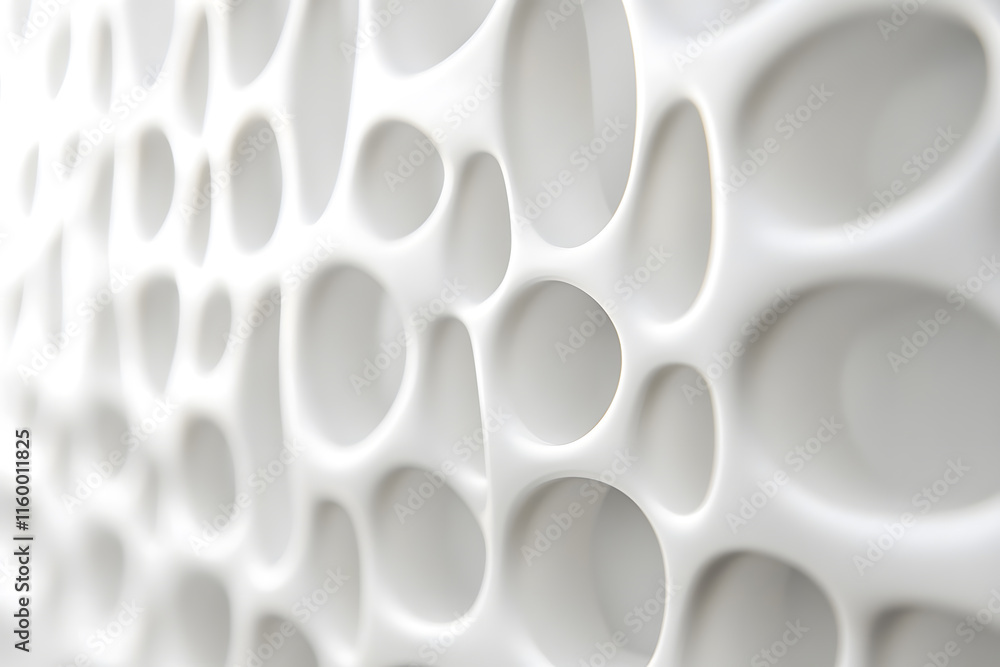 Abstract White Sculptural Surface with Textured Artistic Design Elements : Generative AI Abstract White Sculptural Surface with Textured Artistic Design Elements : Generative AI