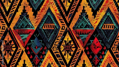 Tribal pattern wallpaper