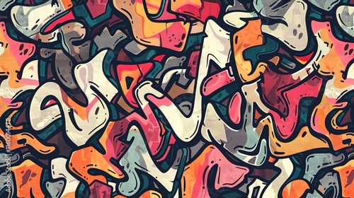Wallpaper Mural Urban Graffiti pattern wallpaper Torontodigital.ca
