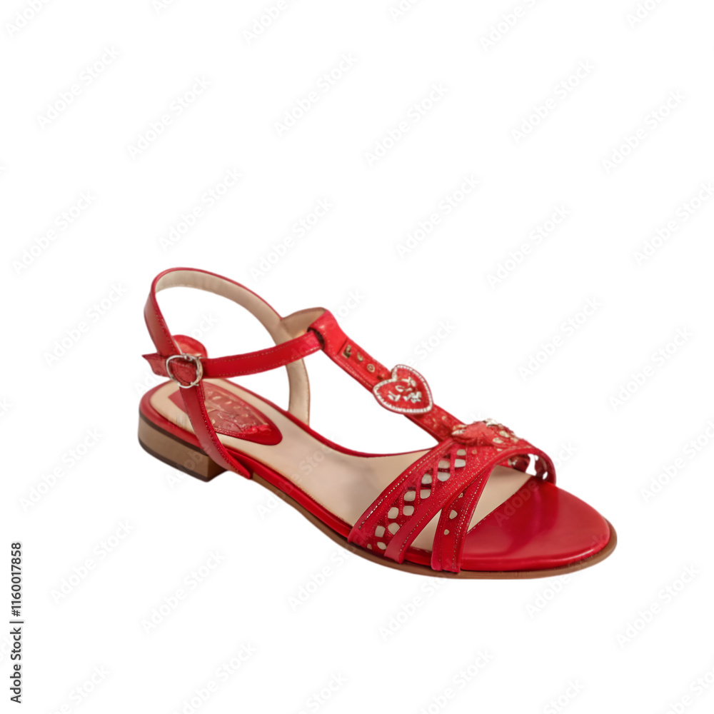 Red flip flops isolated on white background Red flip flops isolated on white background