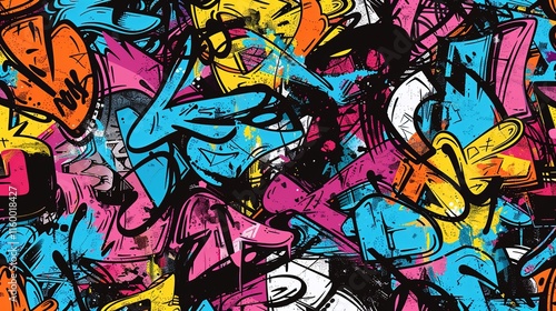 Wallpaper Mural Urban Graffiti pattern wallpaper Torontodigital.ca