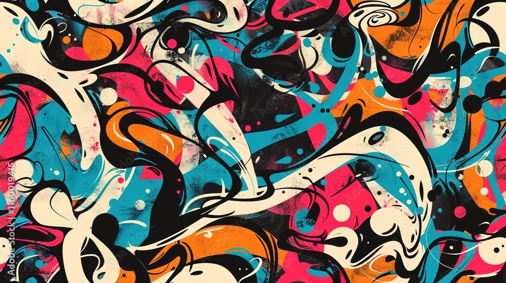 Urban Graffiti pattern wallpaper Urban Graffiti pattern wallpaper