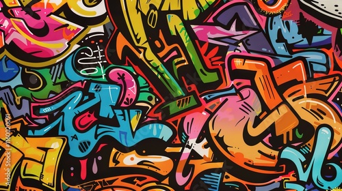 Wallpaper Mural Urban Graffiti pattern wallpaper Torontodigital.ca