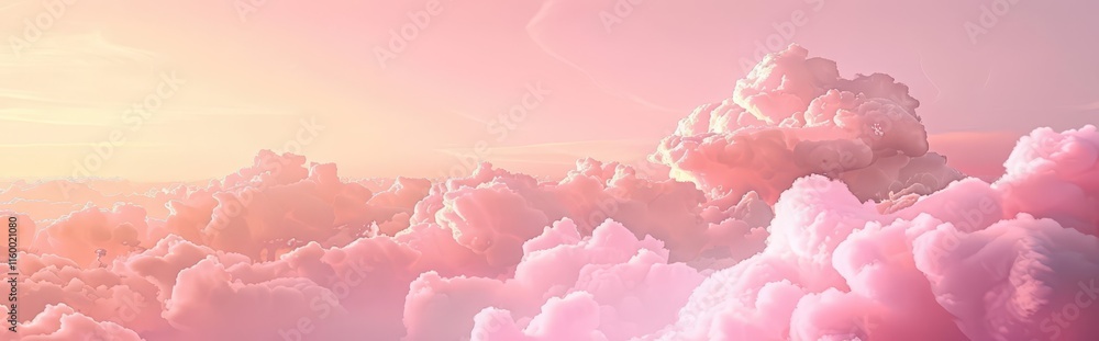 Pink Horizon. Ethereal landscape concept Pink Horizon. Ethereal landscape concept