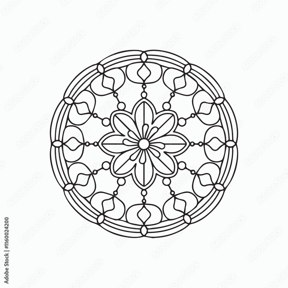 simple mandala art, Design for wallpaper Paint shirt and tile Sticker Design, vector simple mandala art, Design for wallpaper Paint shirt and tile Sticker Design, vector