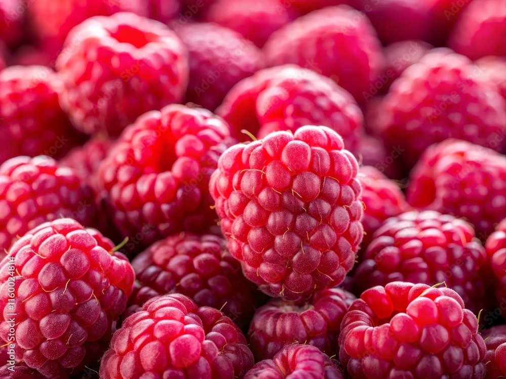 Fresh Raspberries: Bright Red Berries, High-Resolution Image, Food Photography Fresh Raspberries: Bright Red Berries, High-Resolution Image, Food Photography