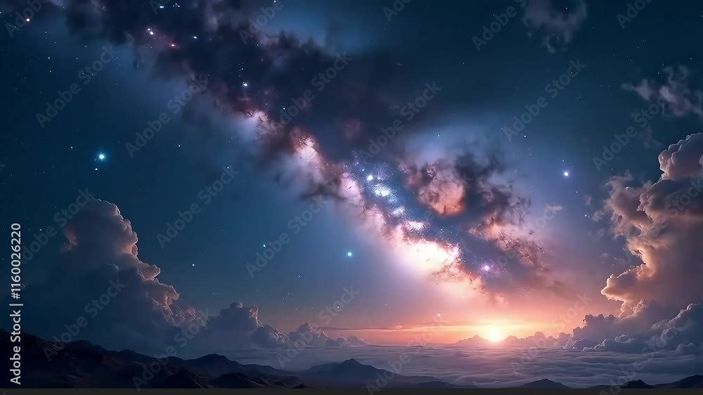 A breathtaking view of space as seen from Earth A breathtaking view of space as seen from Earth