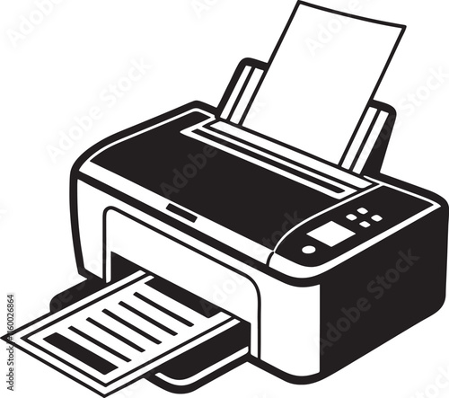 isolated printer icon Vector, printer icon Silhouette, printer icon icon set, printer icon logo,printer icon Vector illustration, Vector Graphic, EPS 10 , clip art work,