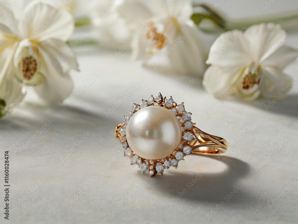 A perfect blend of gold, silver, and a vibrant white pearl. A perfect blend of gold, silver, and a vibrant white pearl.