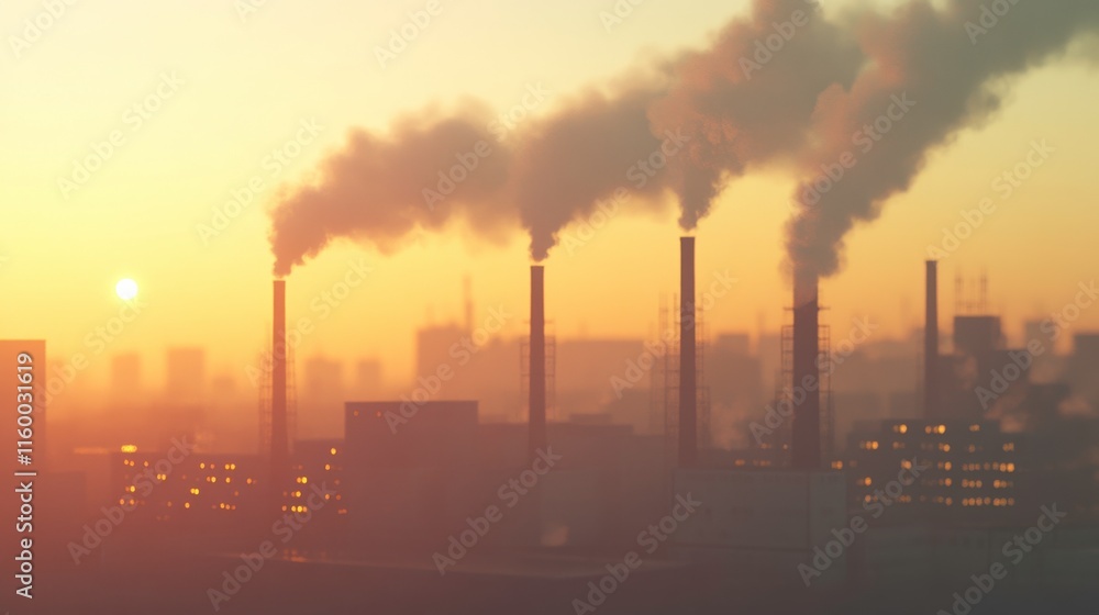 Warm Industrial Environment in 3D Style Warm Industrial Environment in 3D Style